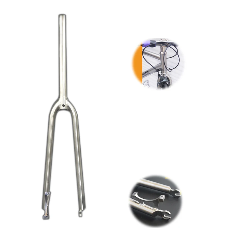 TITO Titanium Alloy 700C Tapered Pipe Disc Brake Bicycle Fork