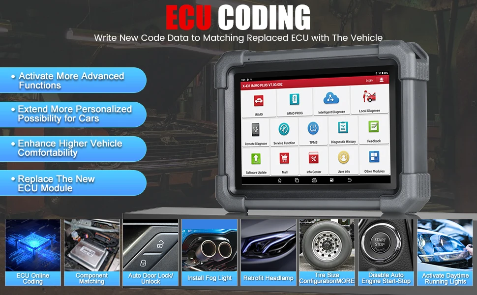 Launch x431 immo plus programador de chaves para codificação ecu_voghion.com