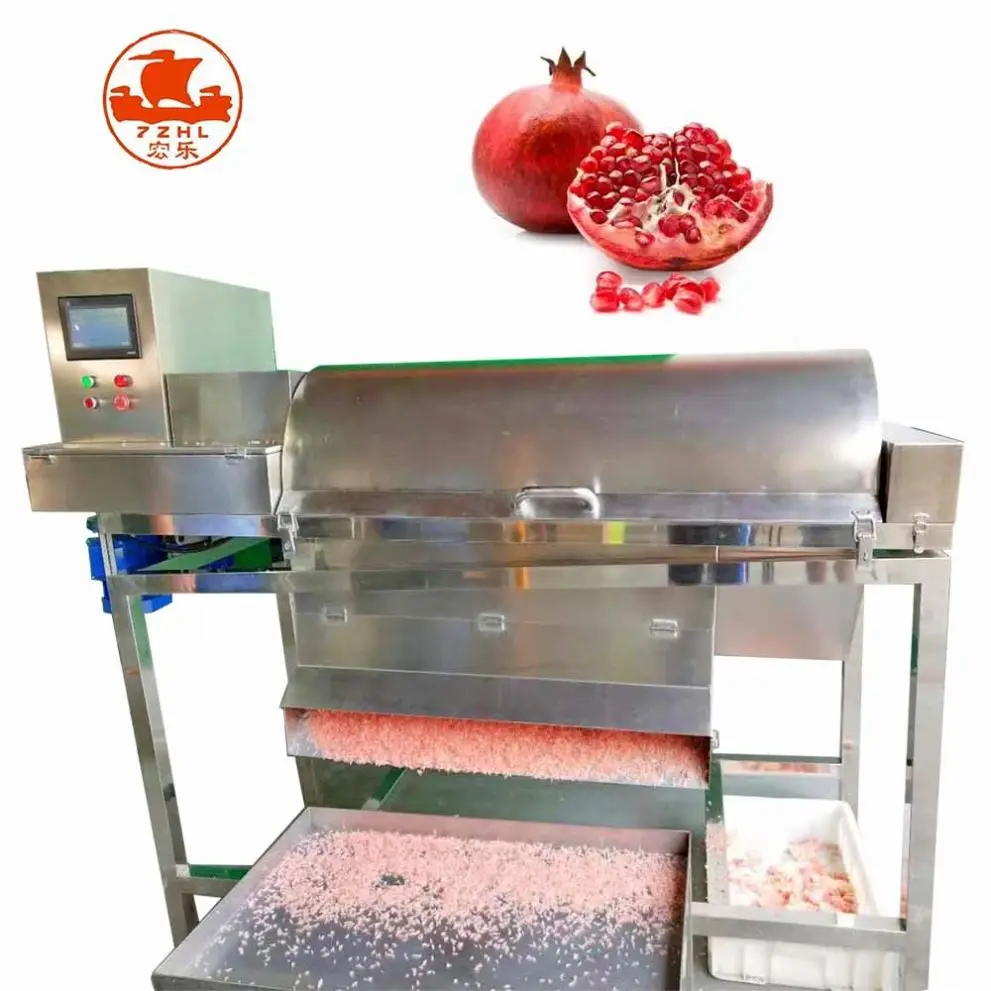 Lotus Seeds Skin Removing Passion Fruit Making Peeling Juice Machine Processing Line Pomegranate Peeler Machine