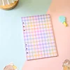 10 color plaid insert (40 sheets)-white