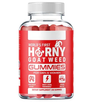 Horny Goat Weed Men Power Gummies Energy Gummies men Natural Maca Tongkat Ali Tribulus Terrestris Herbal Supplement