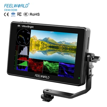 FEELWORLD LUT7S PRO 7 Inch Camera Monitor 2200nits Touch 3D LUT, F970 Kit Bulk Order Wholesale DSLR Monitor