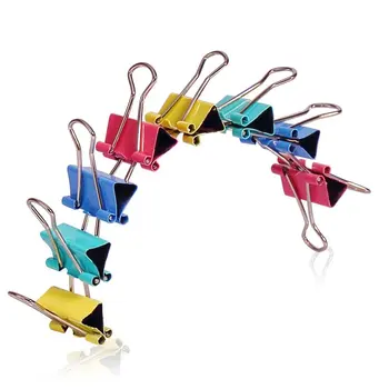 24pcs 32mm Color Binder Clips clamps Midium size for Office Home School