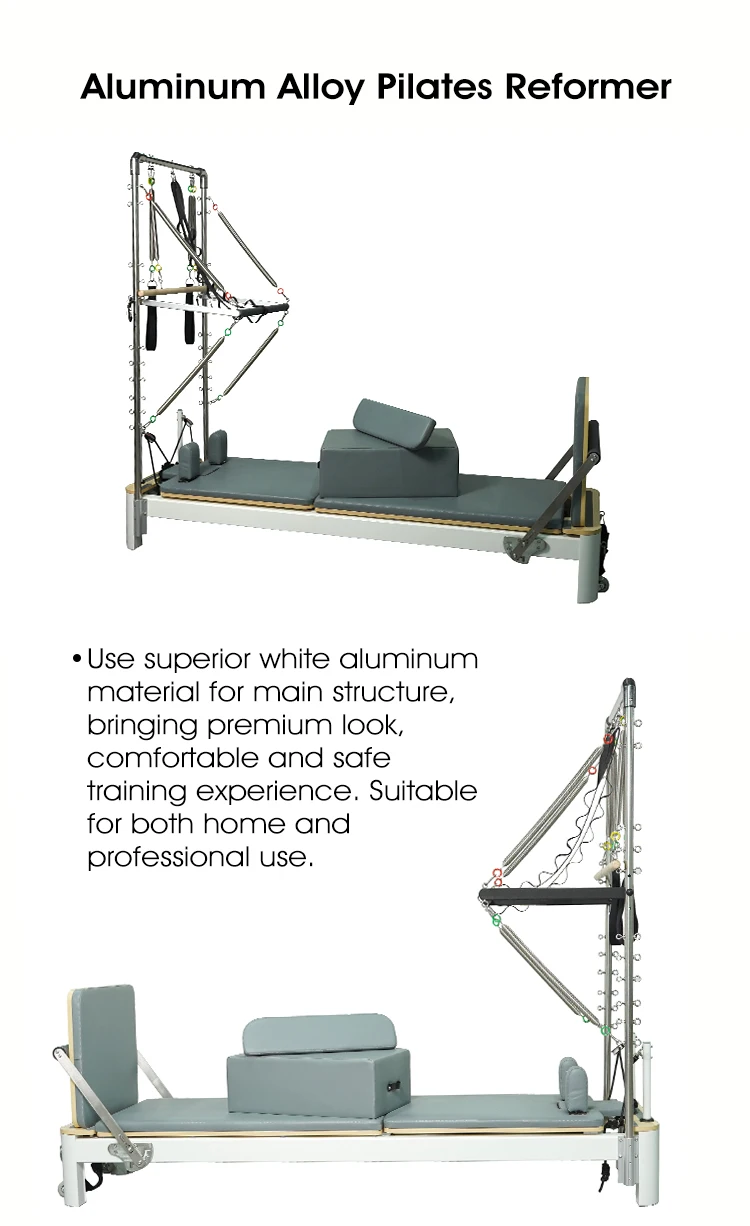 Semi Elevated Pilates Reformer Aluminium Price Metal Pilates Bed