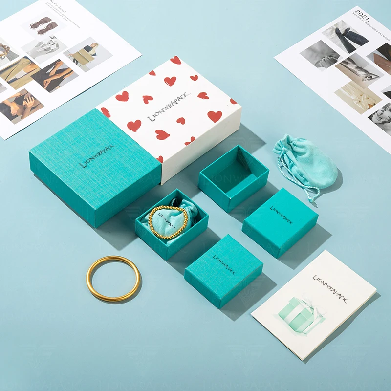 Free Samples Portable Decorative Necklace Storage Gift Blue Jewelry