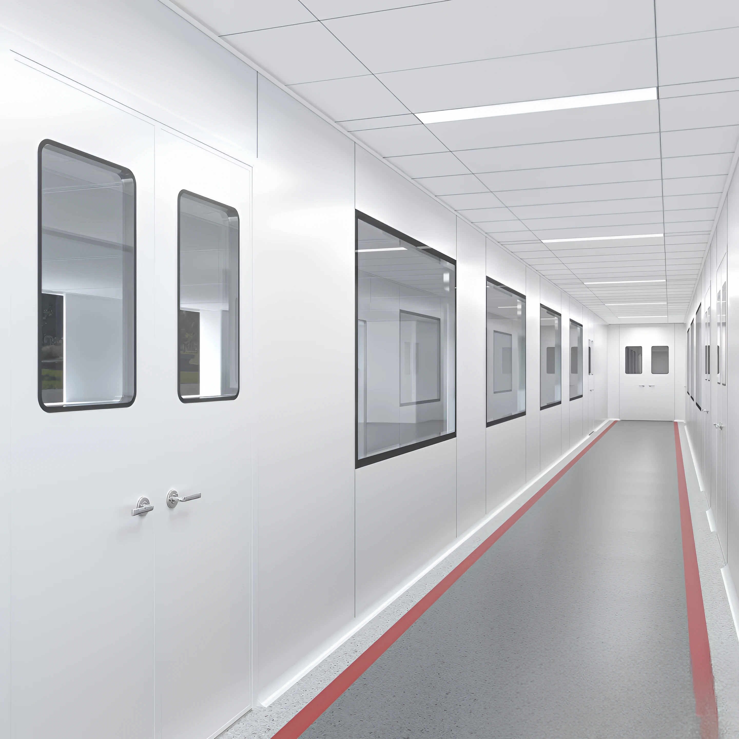 New SHARBON Glass and SUS304 Stainless Steel Cleanroom Window with 1 Year Warranty for Pharmaceutical Laboratory Food Workshop