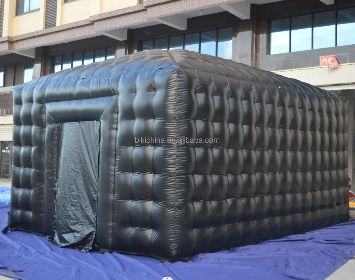 20ft Giant Custom Portable Black Inflatable Nightclub Cube Party Bar ...