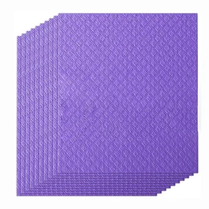 Free Sample Wave Pattern Magic Sponge Kitchen Home Cleaning Tools Dishwasher Safe Cotton Cleaning Cloths