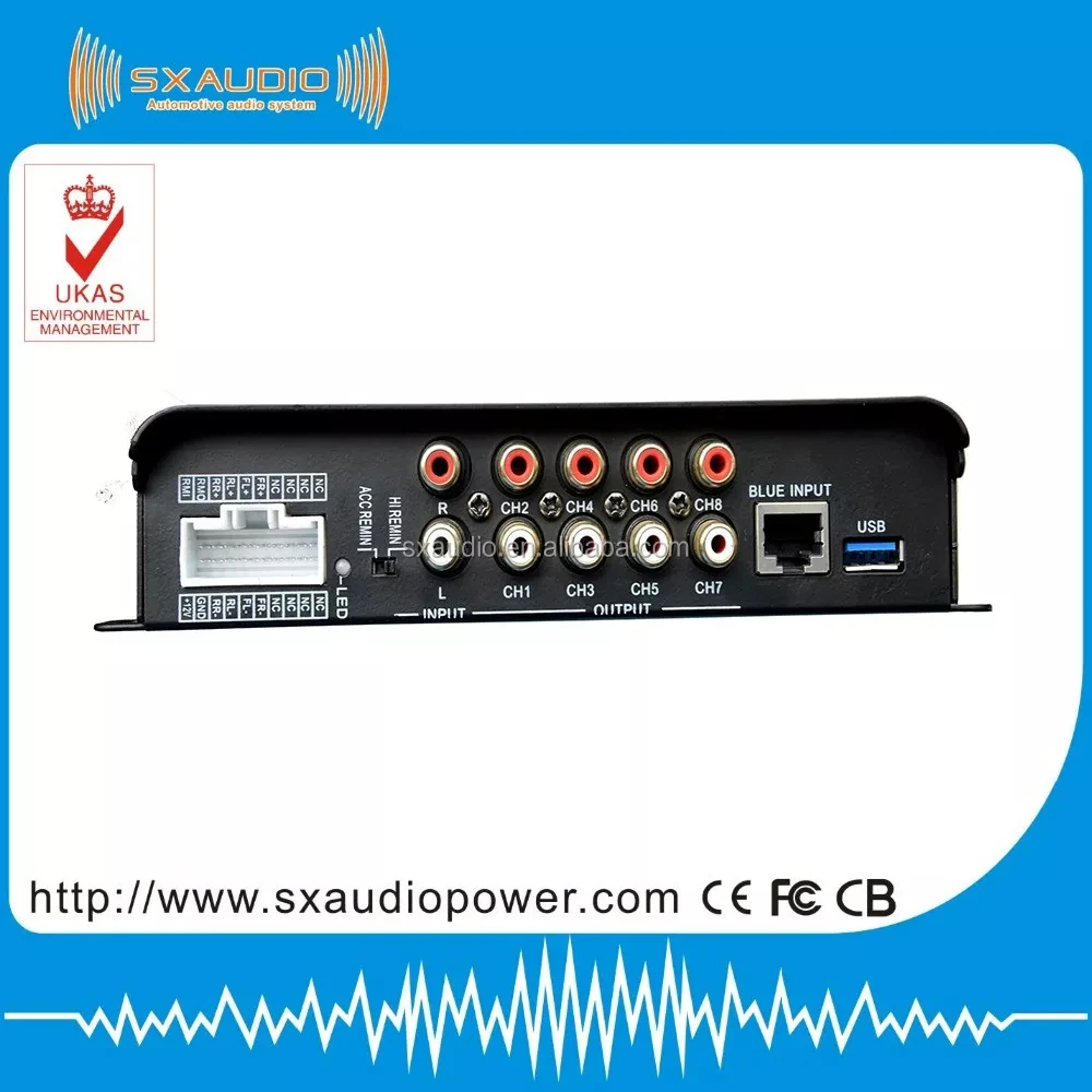 Factory Directly Digital Single Side 8ch High End Dsp Processor Car Dsp