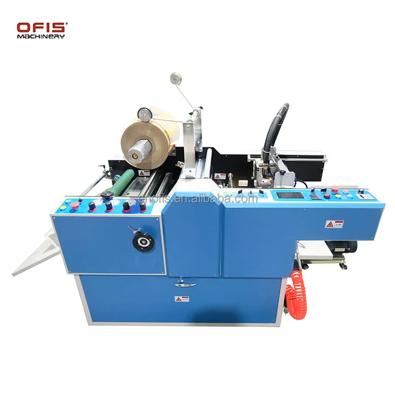 540F Fast Speed Fully Automatic Oil Heating Paper Laminating Machine Auto Feeding Auto Cutting 0-25m/min