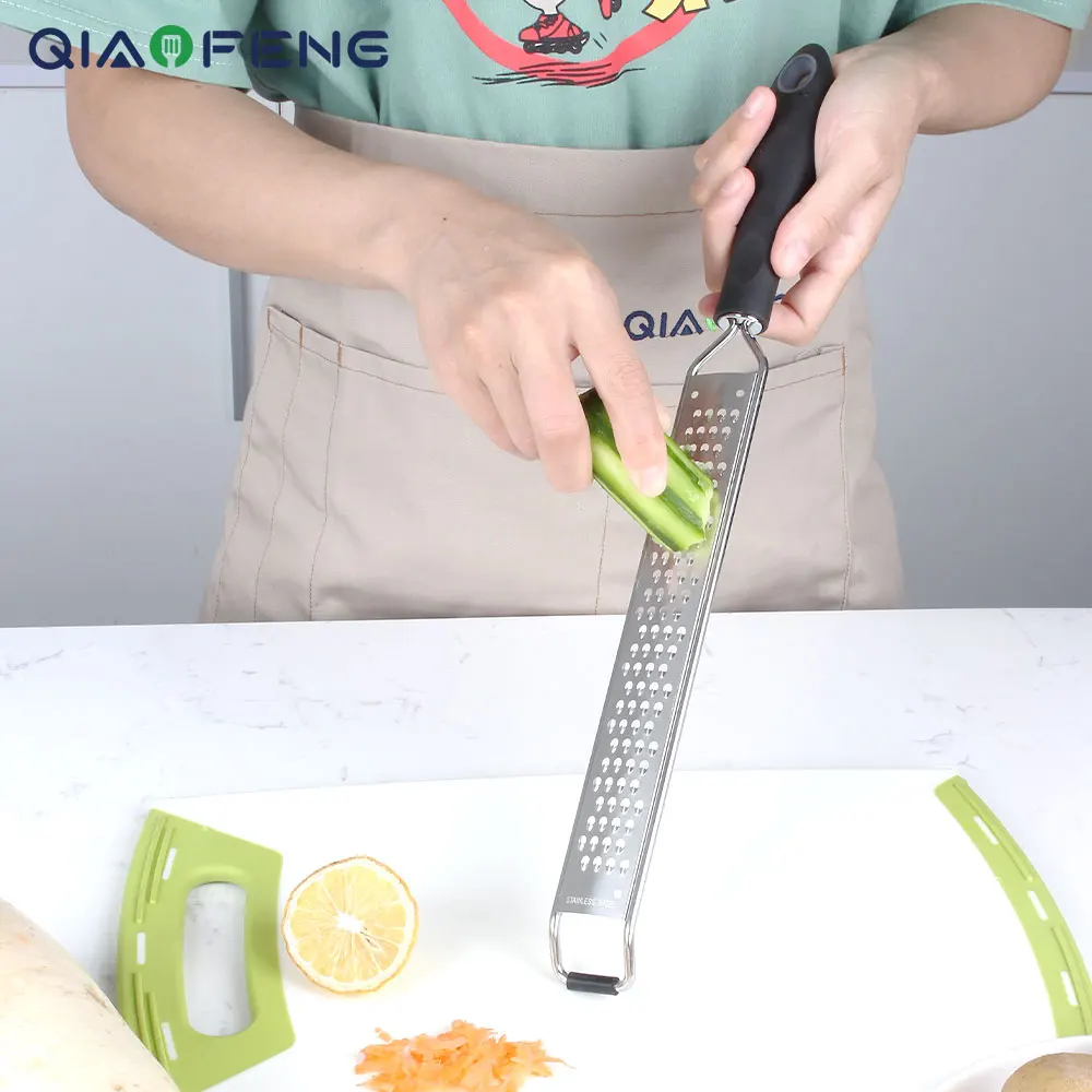 Heavy Duty Stainless Steel Blade Citrus Zester Vegetable Flat Grater