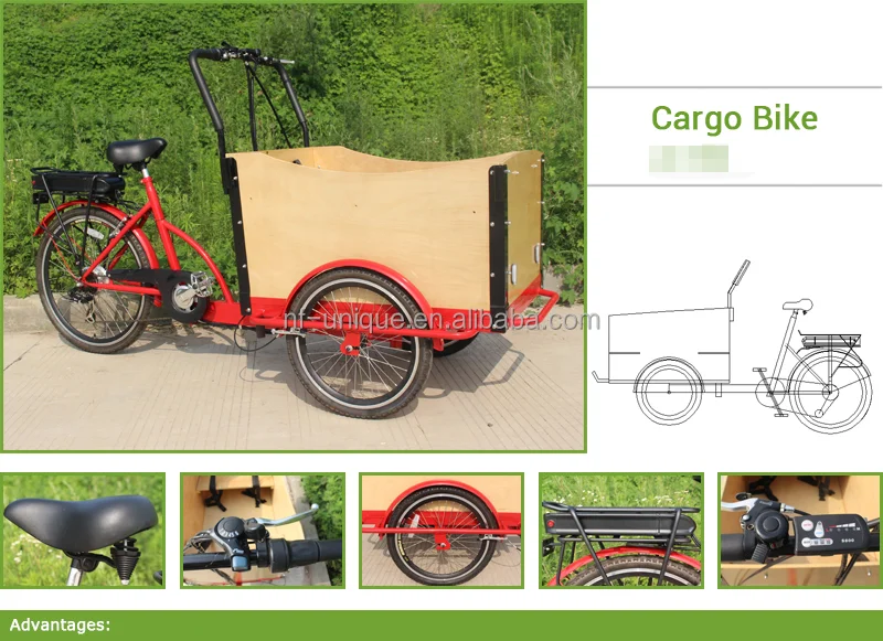 Adult Electric Cargo Bike Used For 