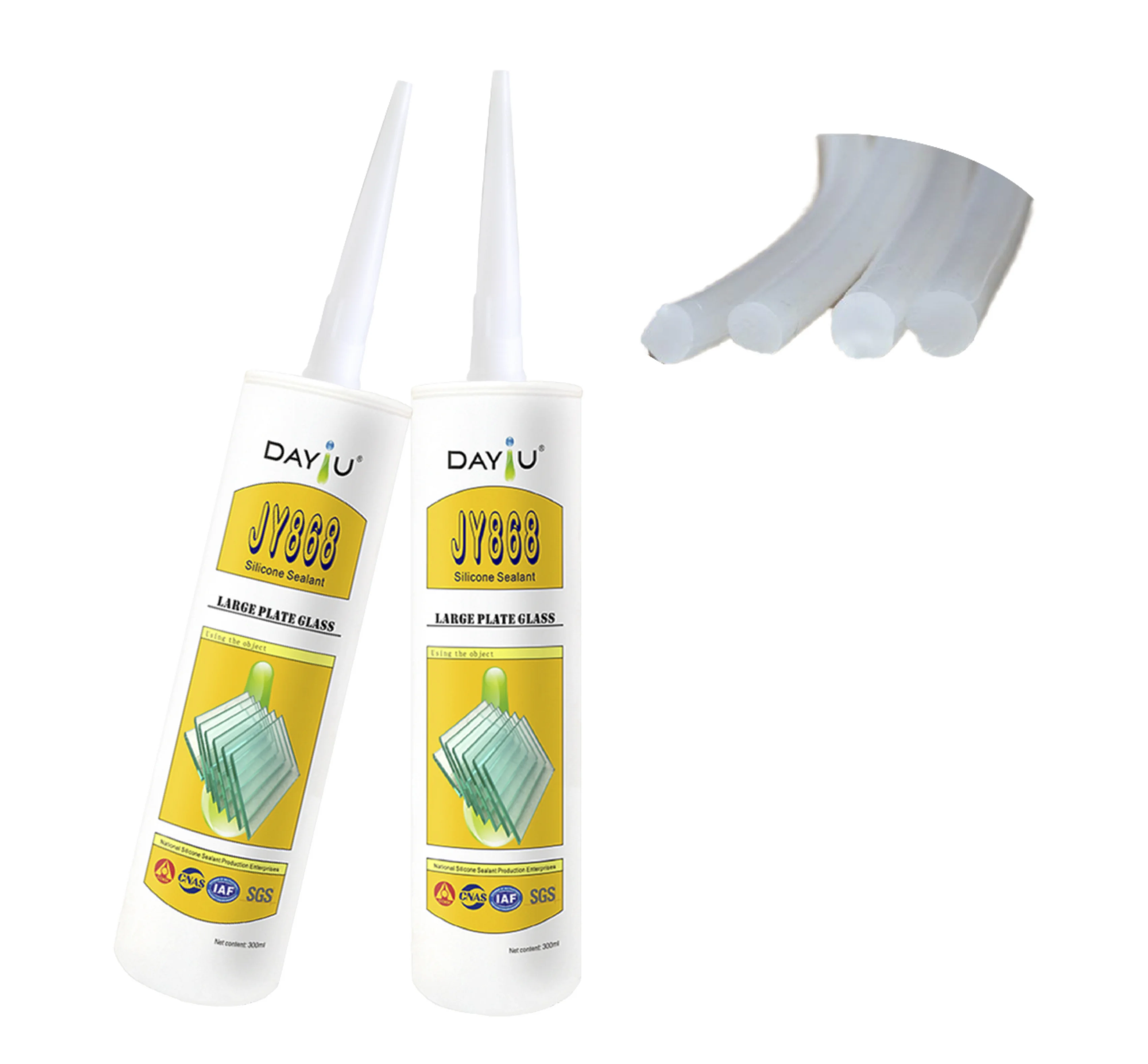 One-Component Silicone Sealant for Waterproof Building Transportation Acetic Glass Glue for Construction Woodworking for Packing