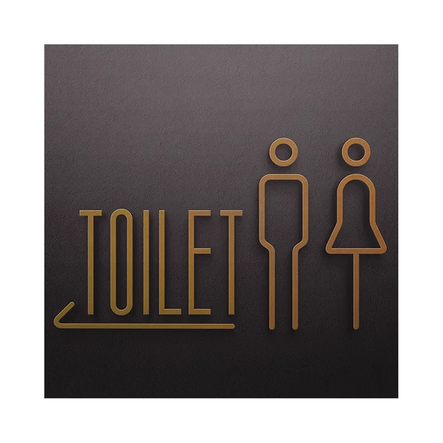 Unisex Toilet Door Sign, WC Sign, Restroom Door Sign, Toilet Decor, Toilet Plate, Toilet Plaque, Toilets Sign, Cabin Sign.