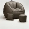 Almohada marrón + pedal (sin rellenos)