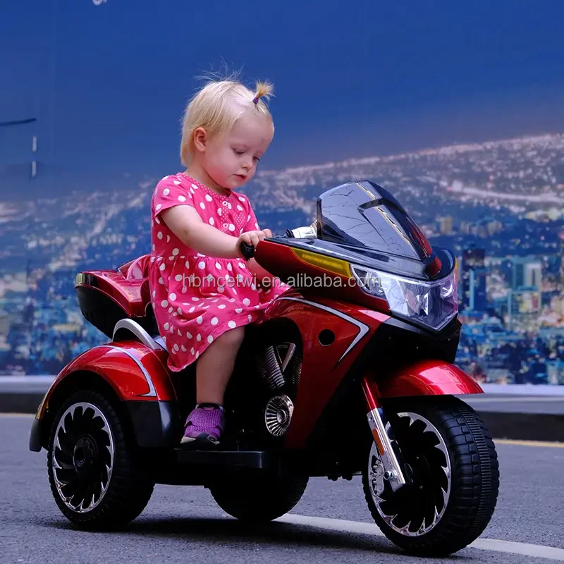 12v Ride on Toys Kid Electric Motorbike Three Wheels Baby