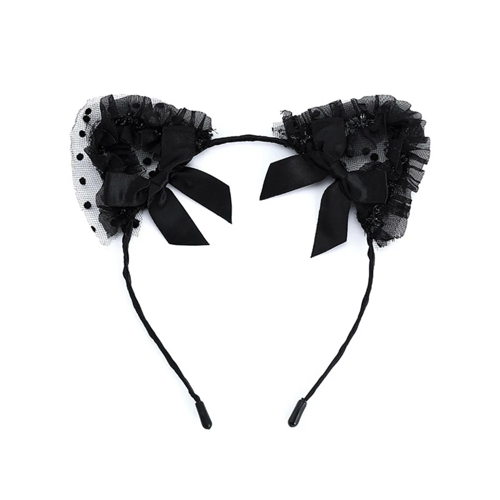 Cerchietto Per Capelli Con Orecchie Da Volpe E Gatto - Accessorio Cosplay E Feste Anime - Regolabile, Colori Vari (Nero, Rosa, Bianco, Ecc.) - 4