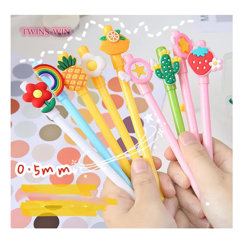 Новый дизайн кавайная гелевая ручка вернуться в школу канцелярские принадлежности для мальчиков и девочек симпатичная мультяшная гелевая ручка 2668