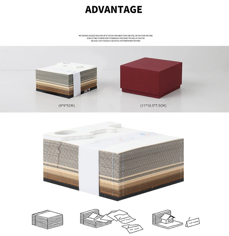 3d Sticky Notes 3D Sticky Notes Street Corner Architecture Creative Calendar Sculpture ...