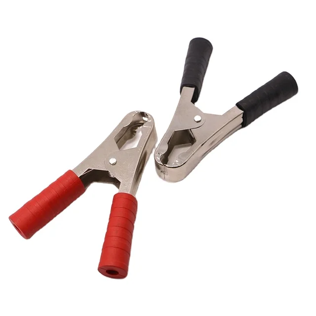 Оптовая продажа высоковольтный металлический медный Электрический крокодил зажим для батареи из нержавеющей