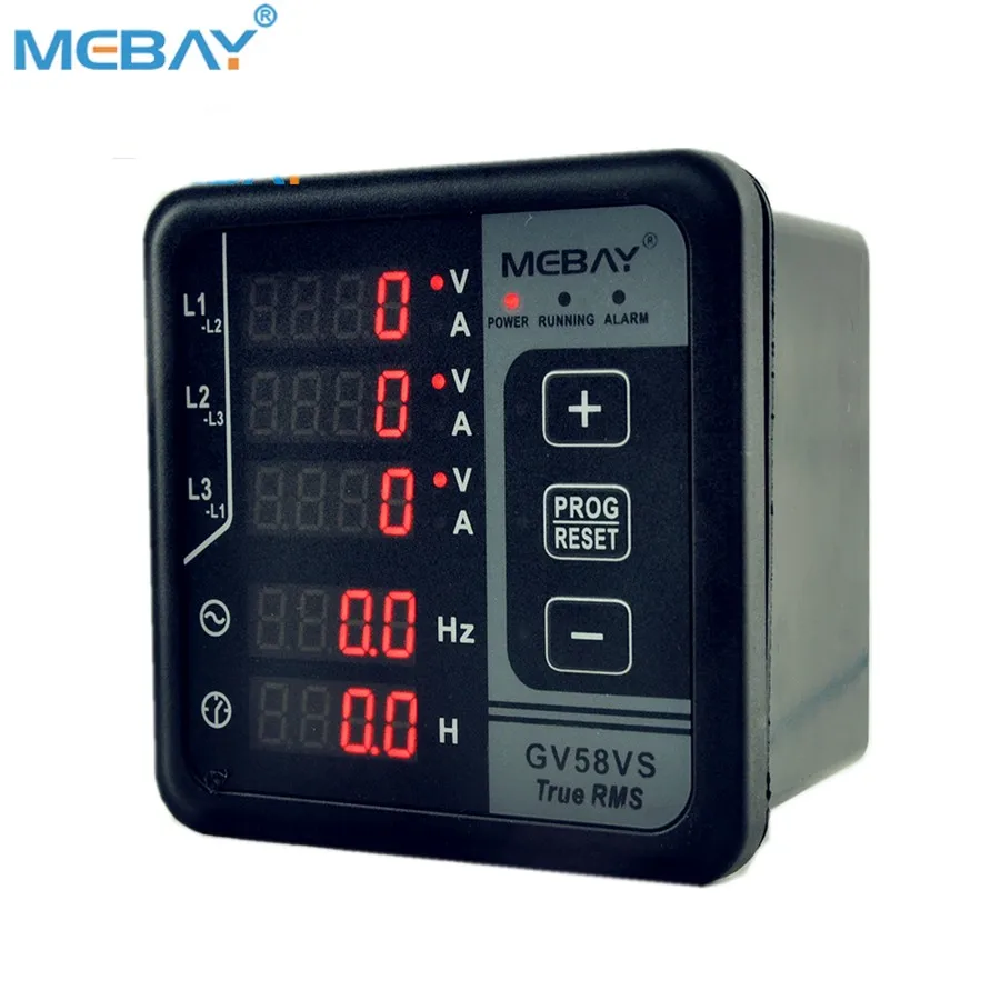 Mebay Three Phase Harmonic Analyzer Electric Digital Power Meter GV58VS