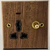 Prise universelle 3 broches commutée avec néon