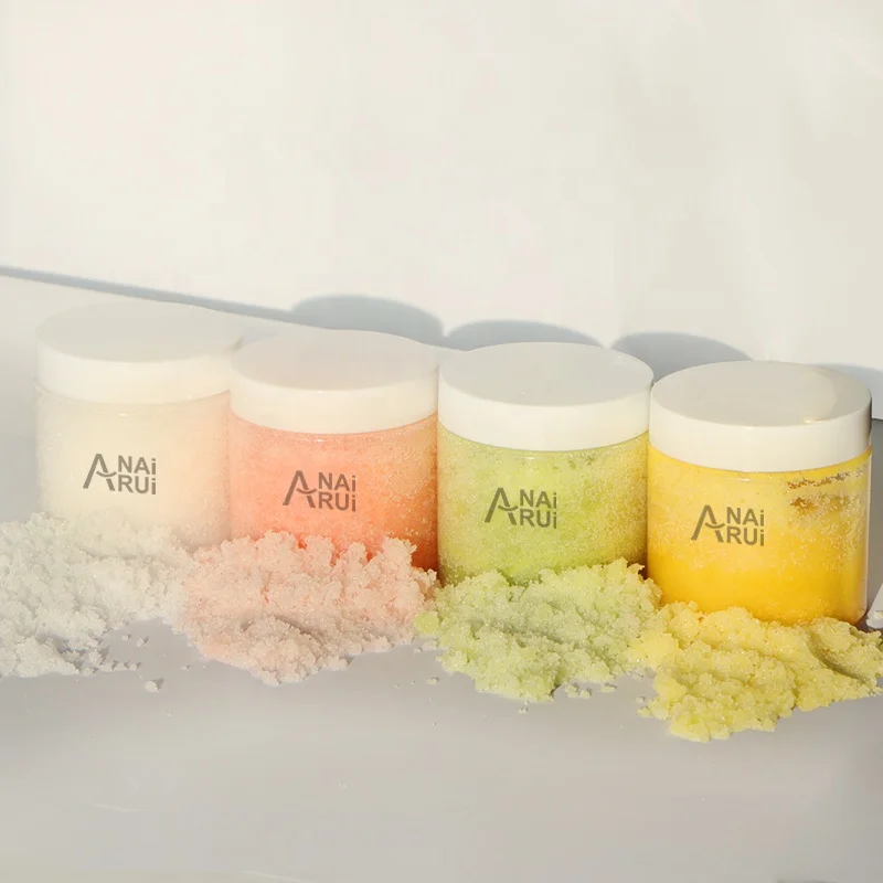 Отшелушивающий скраб от частного бренда натуральная Органическая Розовая/Куркума/коаксе/Соль зеленого чая Осветляющий для тела рук и