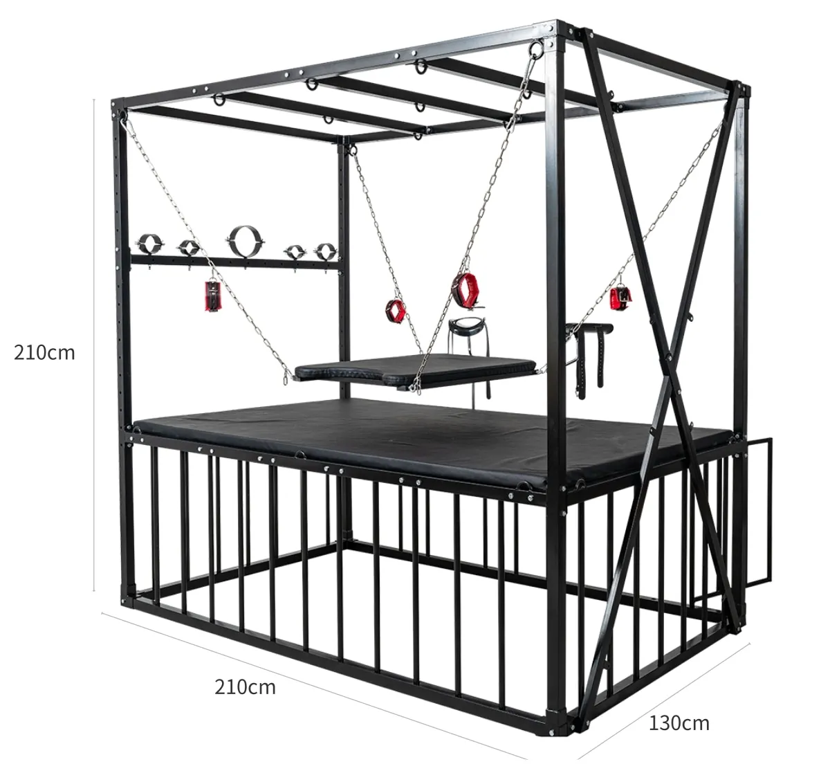 Under Bed Restraint System, Dungeon Wheel Bed Erotic Wrist Ankle