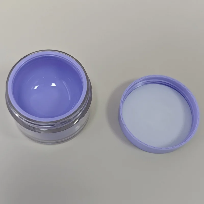 Factory Refillable PET Cream Cosmetic Packaging Jar Matte Cap 10g 30g 50g Cream Jar Container