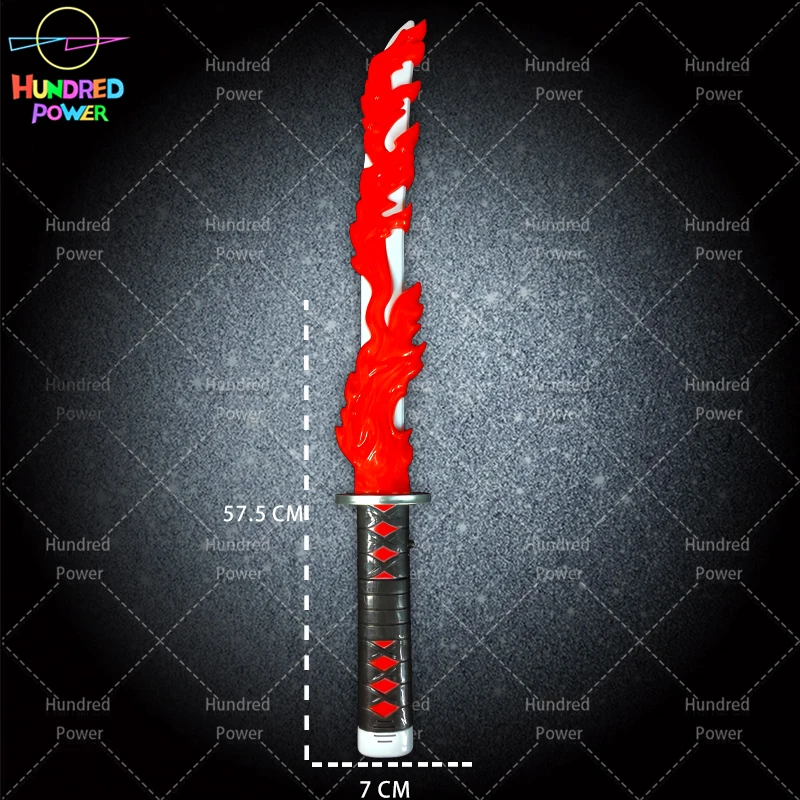 Factory Direct Sales Bright Sword Flash Toy Katanatheme Party Multi-color LED Light up Game