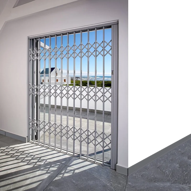 EXPANDING Retractable Garden Gate Security Door Outside Fence Power ...