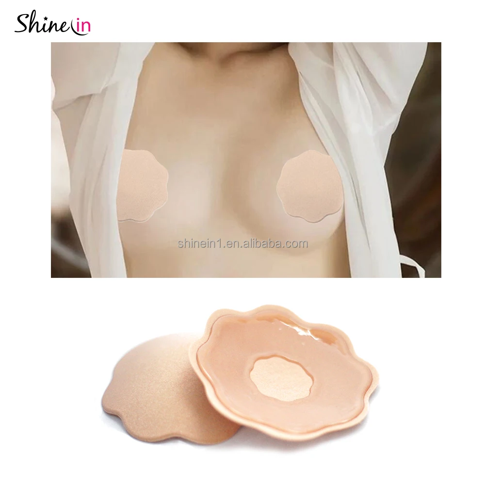 Hot Selling Breathable Sexy Bra Breast Petals Nipple Pasties Invisible  Adhesive Nipple Cover For Woman Luxury Polybag Packaging - Buy Women  Reusable Invisible Silicone Nipple Cover Self Adhesive Bra ...