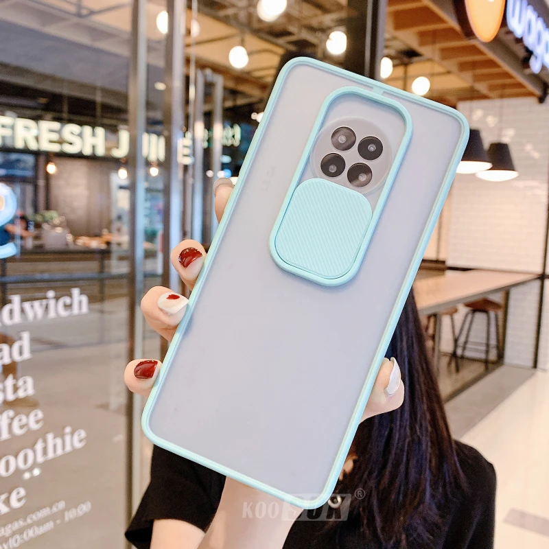 For Xiaomi Redmi Note 9 Pro 9S 10X 4G Clear Hard Phone Casing Sliding Push Window With Lens Protection Cover Matte Case