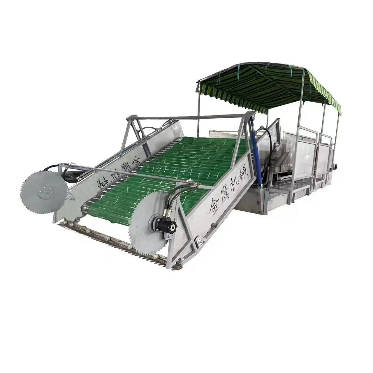 Automatic Water Weeds Harvester River Floating Garbage Collecting Cleaning Boat Lake Hyacinth Collector Machine