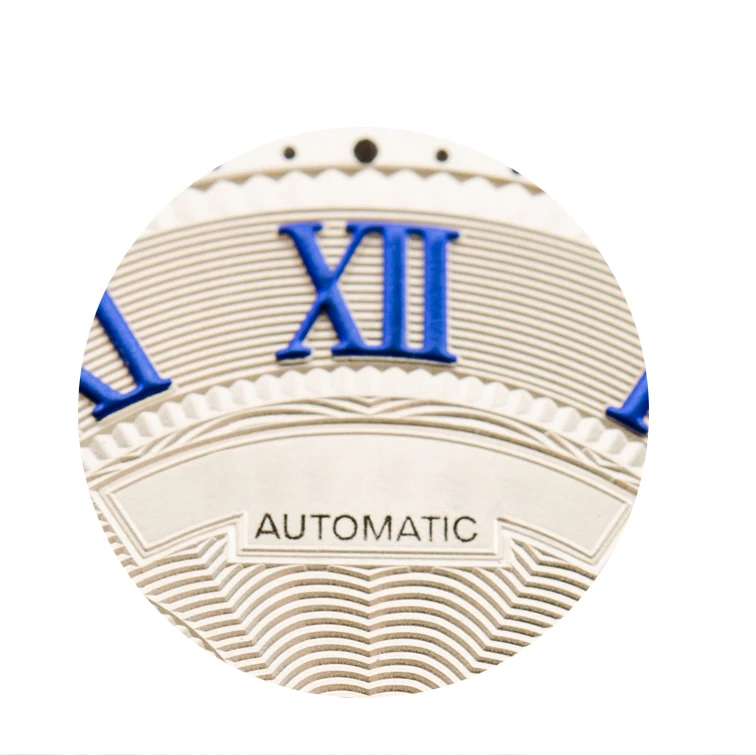 Round Hydraulic Radial Watch Dial 6h Calendar Window Sicker Highend Up