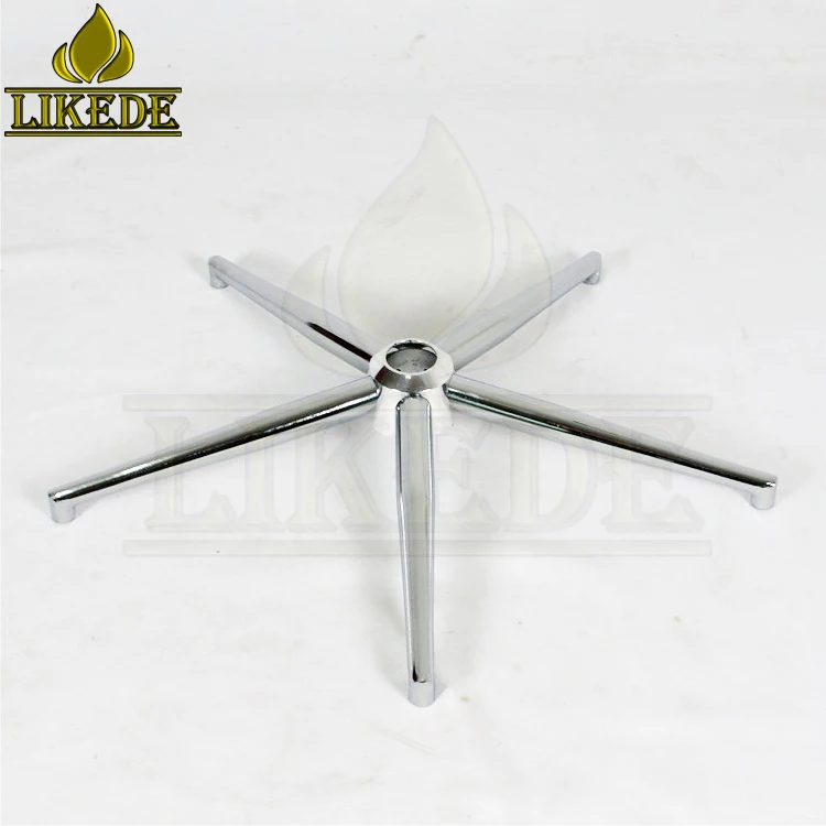 Metal Five-Legged Office Computer Chair Base Chrome Iron Steel Stylish Metal Furniture Legs