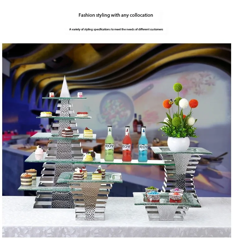 Fts Cake Stands Buffet Wedding Decoration Crystal Dessert Pedestal