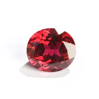 Befound 10*12mm Loose Gemstone Perfect Oval Shape Lab Created Ruby Price Per Carat