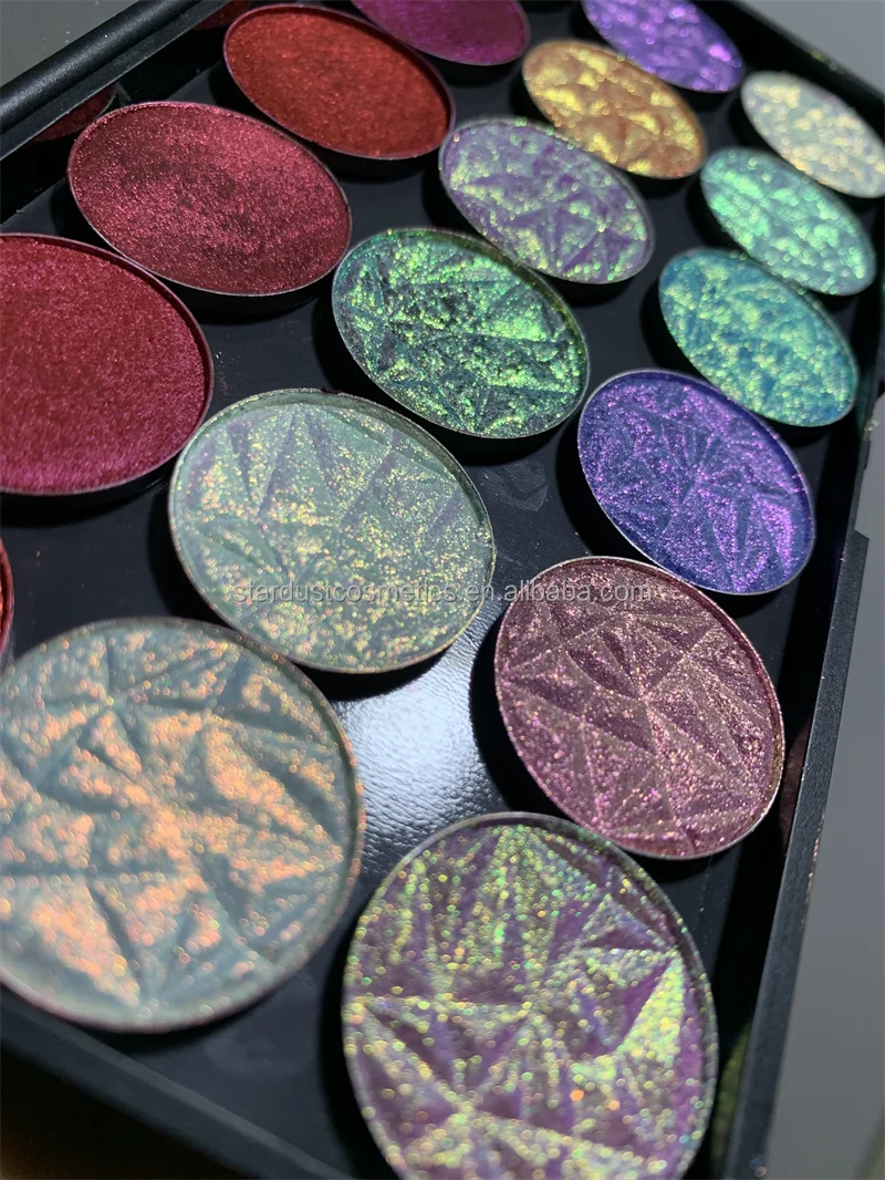 Duochrome Chameleon Multichrome Eyeshadow Palette Strong Color Changing