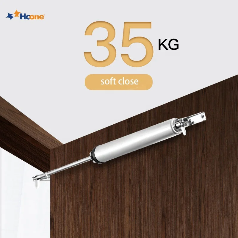 Hoone Aluminum Alloy Adjustable Speed Buffer Auto Door Closers 35kg
