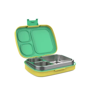 food grade 3 Compartment Leak-Proof Ideal Portion Sizes Durable Drop-Proof Dishwasher Safe BPA-Free Kids lunch Bento box