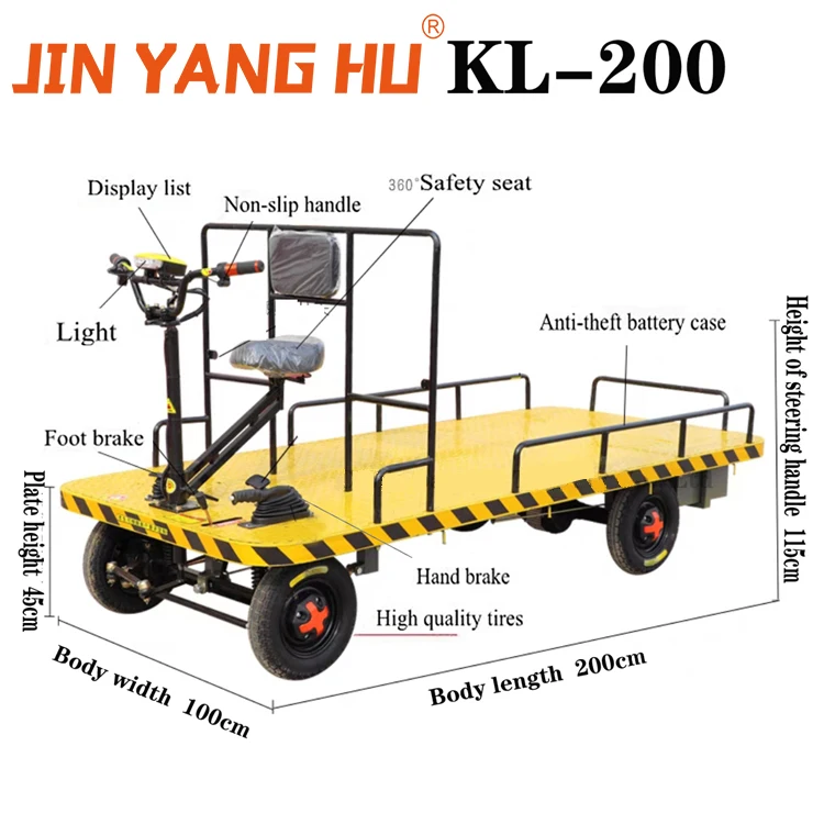 JIN YANG HU Electric Drive Mini Flatbed Truck - 1000KG Capacity, 4 ...