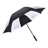 White And Black Golf Umbrella With Vent