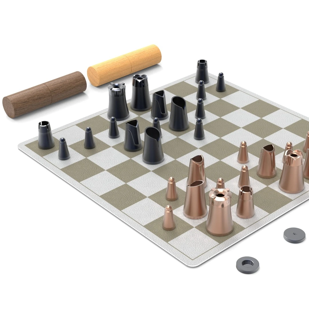 Новинка 2021, рождественский подарок, шахматы Crownes, Компактный переносной набор для сборки, высококачественная нержавеющая сталь