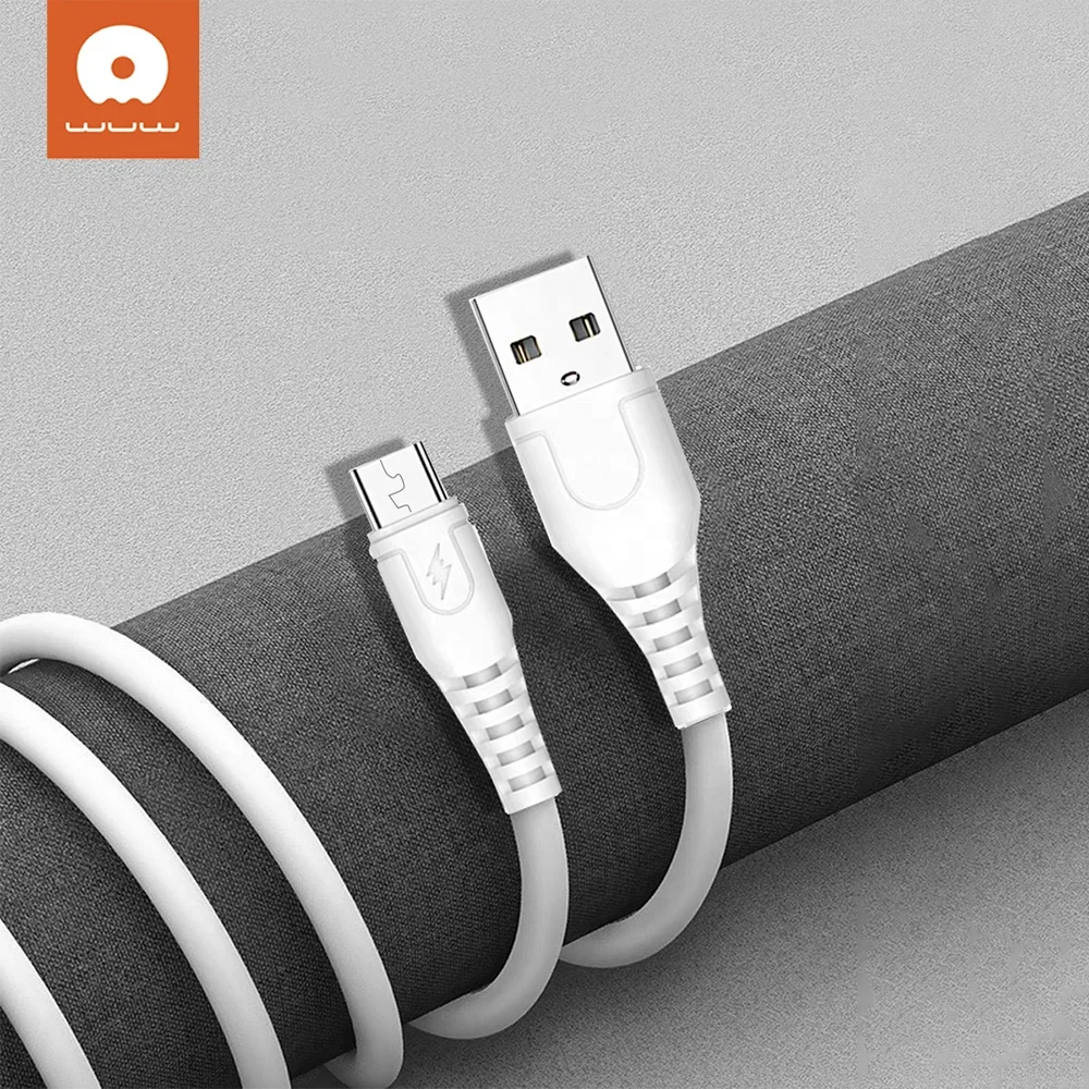 2A Power Cord V8 Micro Charger Plastic PVC Fast Data Charging Smartphone USB Cable_voghion.com