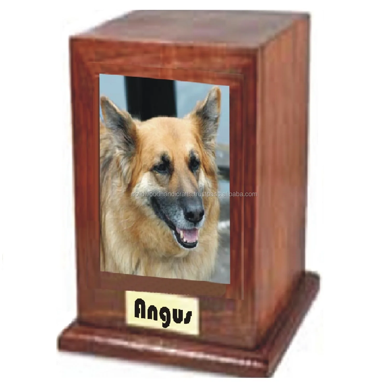 High Quality Pet Memorial Funeral Urns Box Wooden Decorative Urn For