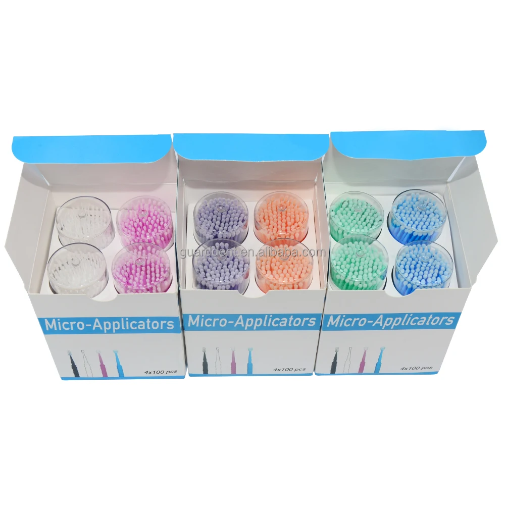 400-Pack Dental Micro Applicator Brushes - Bendable Tips For Fluoride, Adhesives & Eyelash Extensions