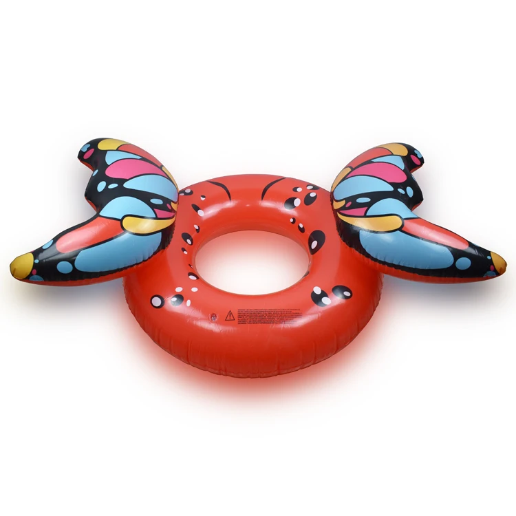 supplier summer butterfly inflatable colorful swimming ring