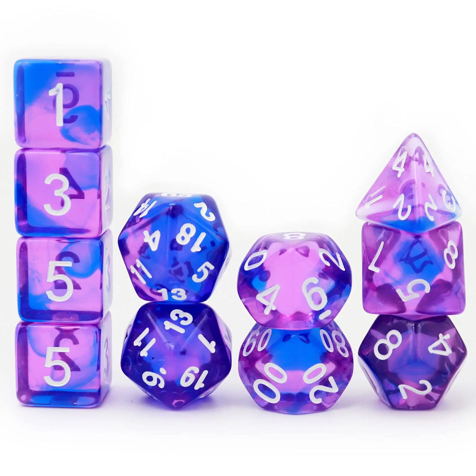 Multiplayer Resin Sharp Edge Polyhedral Dice Set Custom Resin Sharp ...