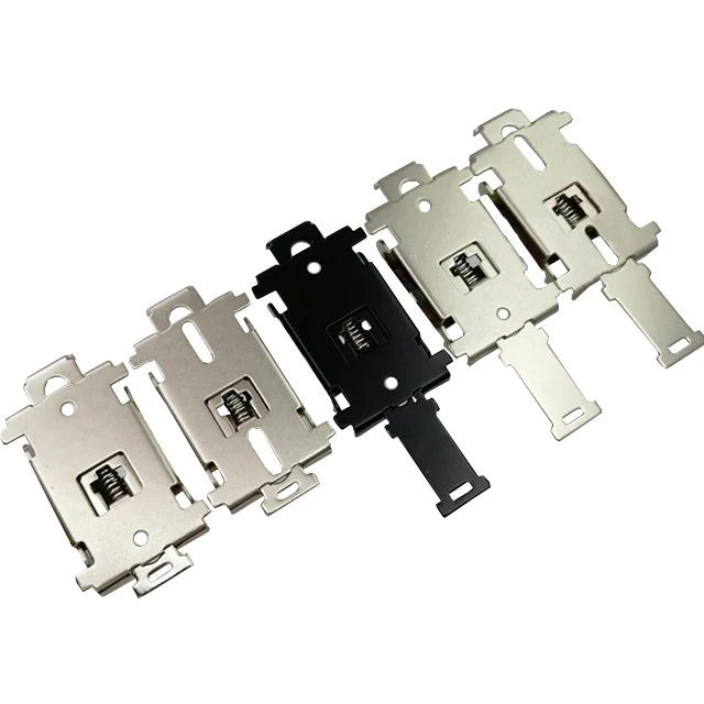 Universal 35mm Steel Din Rail Mounting Clip Clamp,Metal Din Rail Clips
